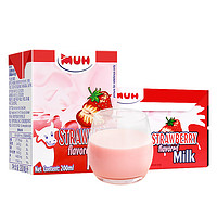 MUH 甘蒂牧场 丹麦进口草莓味牛奶风味乳200ml*12盒整箱营养早餐学生下午茶