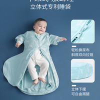 米乐鱼 睡袋婴儿睡袋春夏薄款6个月-3岁宝宝儿童防踢被一体式睡袋 【双层】荷兰蝴蝶（可拆袖） 110码（推荐身高95-105cm）