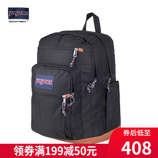 JANSPORT 杰斯伯 户外旅行34L皮底电脑双肩包男大容量女背书包2SDD 2SDD3CL