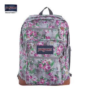 JANSPORT 杰斯伯 户外旅行34L皮底电脑双肩包男大容量女背书包2SDD 2SDD3CL