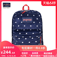 JANSPORT 杰斯伯 旗舰店官网杰斯伯个性时尚男女双肩背包TRS7 0J0 TRS7 0J0  毛茸茸星星