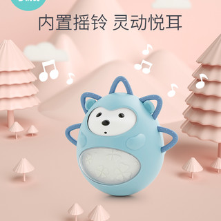 KUB可优比不倒翁玩具0-3-6-12个月宝宝音乐早教0-1岁婴儿安抚玩具 粉色刺猬不倒翁