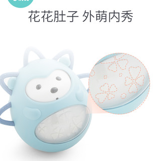 KUB可优比不倒翁玩具0-3-6-12个月宝宝音乐早教0-1岁婴儿安抚玩具 粉色刺猬不倒翁