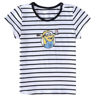 PEPCO 小猪班纳 女童条纹短袖T恤