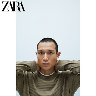 ZARA 00977403505 男装 拼接纹理 T 恤