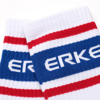 【商场同款】鸿星尔克(ERKE)童装中大童男童吸汗舒适休闲袜 73320183014 正白 XL