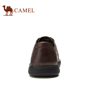 骆驼（CAMEL） 舒适英伦百搭商务休闲皮鞋男 A012155340 棕色 42