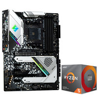 ASRock 华擎 X570 Steel Legend ATX主板（AMD AM4、X570）+AMD 锐龙R5-3600X CPU套装