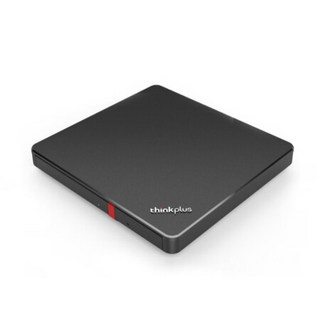 Lenovo 联想 thinkplus TX800 外置光驱 超薄外置DVD刻录机 24倍速 高速移动光驱 Type-C+USB双接口