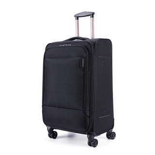 外交官（Diplomat）行李箱男女可扩充布箱软箱拉杆箱TSA密码锁箱子万向轮旅行箱DH-1320B黑色24英寸