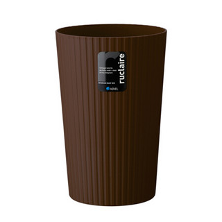 阿司倍鹭（ASVEL）日本卫生间厨房家用垃圾桶 塑料小号客厅卧室收纳桶 褐色13L