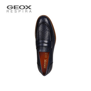 GEOX/健乐士男鞋春夏正装鞋商务休闲皮面透气正装鞋U927CA