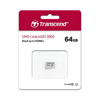 Transcend 创见 300S系列 micro-SD存储卡 64GB（UHS-I、V30、U3、A2）