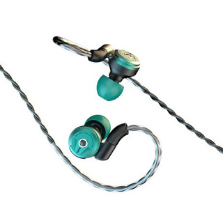 达音科（DUNU） DK2001入耳式耳机铍振膜四单元圈铁音乐HIFI耳塞高保真运动发烧有线 松石绿