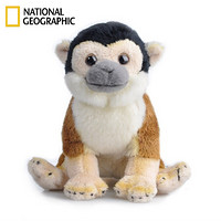国家地理NATIONAL GEOGRAPHIC毛绒玩具仿真动物玩偶雨林系列布娃娃公仔摆件儿童生日礼物 松鼠猴 6寸