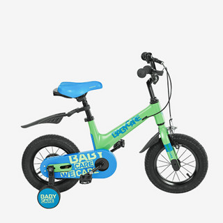 babycare儿童自行车单车3-6岁2男女小孩公主款幼儿童车宝宝脚踏车NTB001-A 科里斯绿-12寸