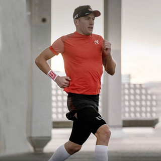 COMPRESSPORT马拉松运动装备跑步骑行护腕3D豆擦汗透气保护手腕 迷彩黑 均码