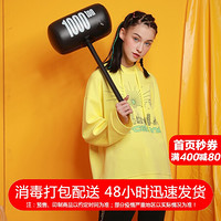 KELME/卡尔美 2020春季新款巴塞罗那系列连帽宽松套头休闲卫衣女TT90162001 浅黄色 S/155