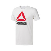 Reebok 锐步 QQR- Reebok Stacked 男子运动T恤 CW5367
