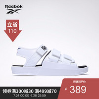 Reebok锐步SANDALSTYL男女复古休闲魔术贴凉鞋GKQ00 EF9613_白色/黑色 39