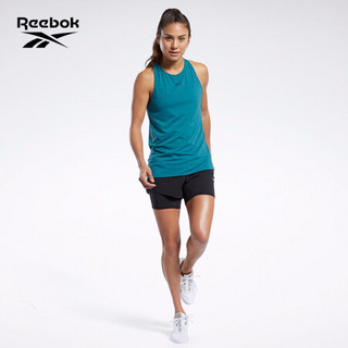 Reebok锐步运动健身TSEPICSHORT2IN1女子运动夏季短裤FK7085 FK7085_黑色 A/S