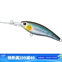 DAIWA 达亿瓦 STEEZ SHAD  史帝兹米诺 多泳层 路亚假饵悬停仿生拟饵6.7克 带钩硬饵 希纳金蓝 60 SP MR(悬停、6.7克、0-2米泳层）