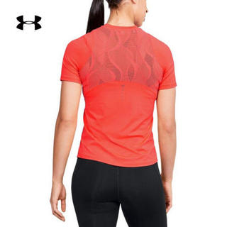 安德玛官方UA RUSH Vent女子运动短袖T恤Under Armour1351603 红色628 L