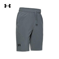 安德玛官方UA Project Rock男童运动短裤Under Armour1351839 灰色012 童XS