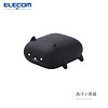 日本elecom苹果airpods保护套1/2代苹果无线蓝牙耳机保护套硅胶套可爱防摔防滑 黑猫