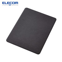 宜丽客（ELECOM）日本反绒鼠标垫水洗舒适电脑办公桌垫女大尺寸电竞游戏鼠标垫  耐洗鼠标垫 黑色