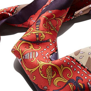 Ferragamo菲拉格慕女士围巾真丝材质时尚设计城市印花311595 487561