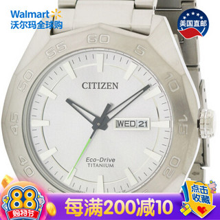 美国直邮 CITIZEN 生态驱动超级钛男士手表AW0060-54A