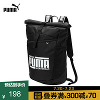 PUMA彪马官方 休闲印花双肩包 SOLE 076638 黑色 01 OSFA/均码