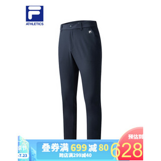 FILA ATHLETICS斐乐官方男子梭织长裤2020春季 黄景瑜同款运动裤商务休闲 传奇蓝-NV 180/88A/XL