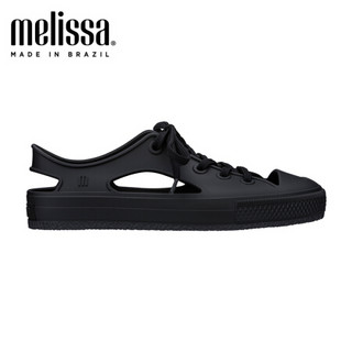 melissa梅丽莎2020春夏新品个性镂空撞色设计女士休闲鞋32689 黑色 6 内长235mm