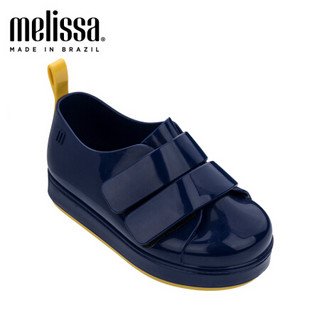 mini melissa 梅丽莎2020春夏新品魔术贴撞色小童凉鞋32696 蓝色 内长155mm