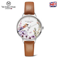 维多利亚·海德VICTORIA HYDE女士手表欧美品牌时尚潮流学生手表vh女款石英表防水个性女表 温暖茶