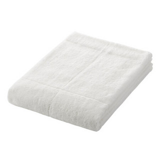 MUJI 棉可再利用 柔软浴巾·薄型 毛巾 毛巾纯棉 本白色 70×140cm