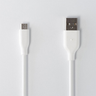 无印良品 MUJI 数据线 USB to Micro 白色 0.9（m）
