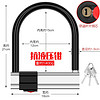 PHOENIX 凤凰 U型锁摩托车锁电瓶车电动车锁自行车防盗锁单车抗液压剪U形锁 U型锁X款黑色