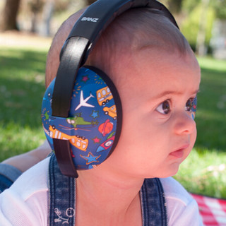 澳洲进口babyBanZ降噪音耳罩降噪护耳汽车飞机高铁出行婴幼儿护耳防噪音 涂鸦,0-2岁