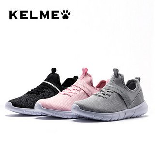 KELME/卡尔美秋季新款女子运动鞋轻质减震跑步鞋时尚休闲鞋6682021 黑色 37