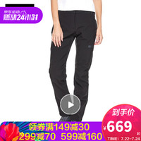 JackWolfskin狼爪官方/女士春季新品户外防风防溅水舒适冲锋裤长裤1505111 1505111-6000/黑色 38 165/74A