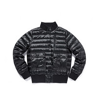 PONY/波尼秋冬新款女款羽绒服休闲保暖外套外衣棉服83W2OF52 黑色 L（170/92A）