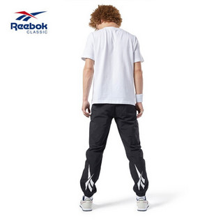 Reebok官方 运动经典 CL V FR TRACKPANT 男女经典长裤 FZB56 EC4595_黑色 A/M