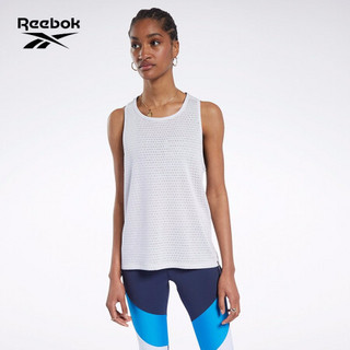 Reebok锐步 运动健身TS PERF TANK女子背心FT0838 FT0838_白色 A/2XS