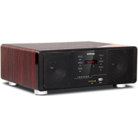 奇声（QISHENG） 无线蓝牙音响 全木质回音壁桌面智能音响 FM收音机音响低音炮音响 红木纹APP版