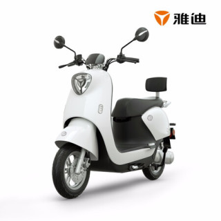 雅迪 Yadea新款电动车M6冠军版60V时尚代步轻便摩托车男女通用 M6劲远版/白色