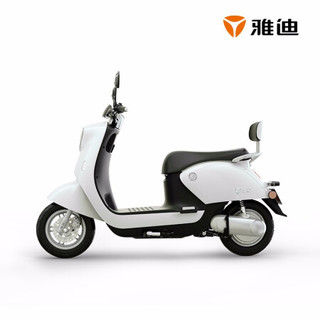 雅迪 Yadea新款电动车M6冠军版60V时尚代步轻便摩托车男女通用 M6劲远版/白色