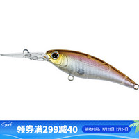 DAIWA达亿瓦 STEEZ SHAD  史帝兹米诺 多泳层 路亚假饵悬停仿生拟饵6.7克 带钩硬饵 幽灵金背纹 54 SP SR(悬停、4.6克、0-1米泳层）